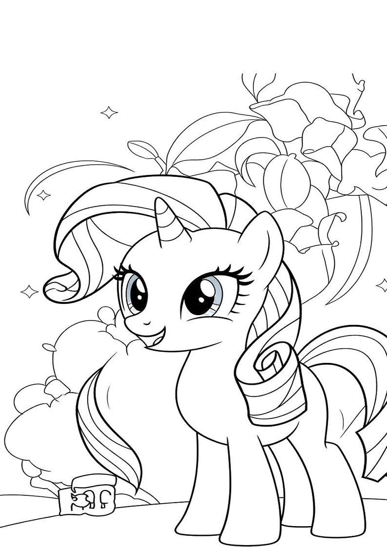 Free Printable Rarity My Little Pony Coloring Pages 94