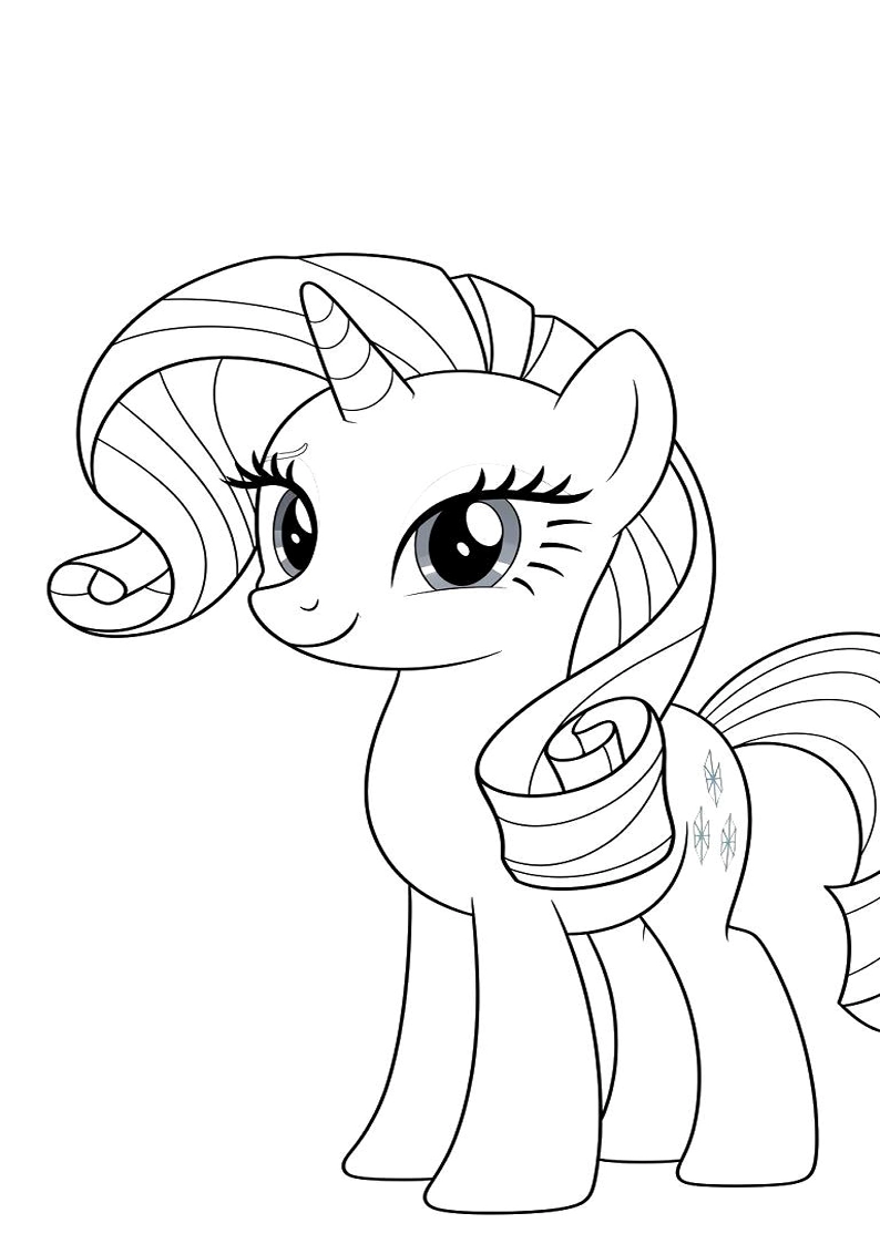 Free Printable Rarity My Little Pony Coloring Pages 95