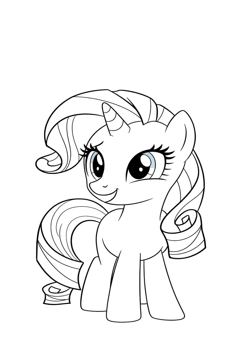 Free Printable Rarity My Little Pony Coloring Pages 96