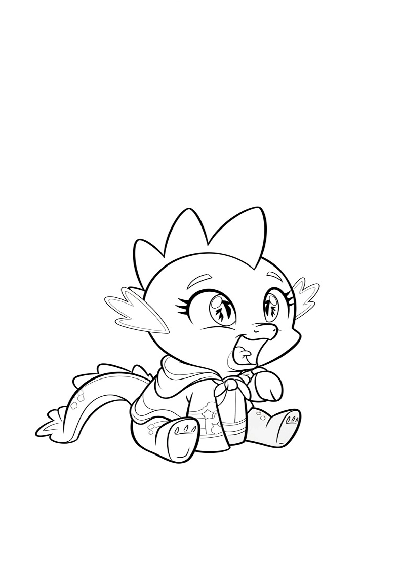 Free Printable Spike My Little Pony Coloring Pages 145