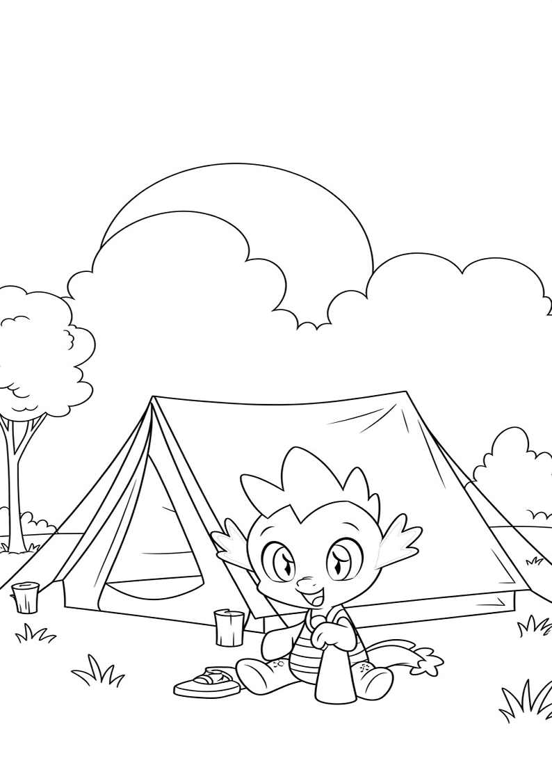 Free Printable Spike My Little Pony Coloring Pages 153