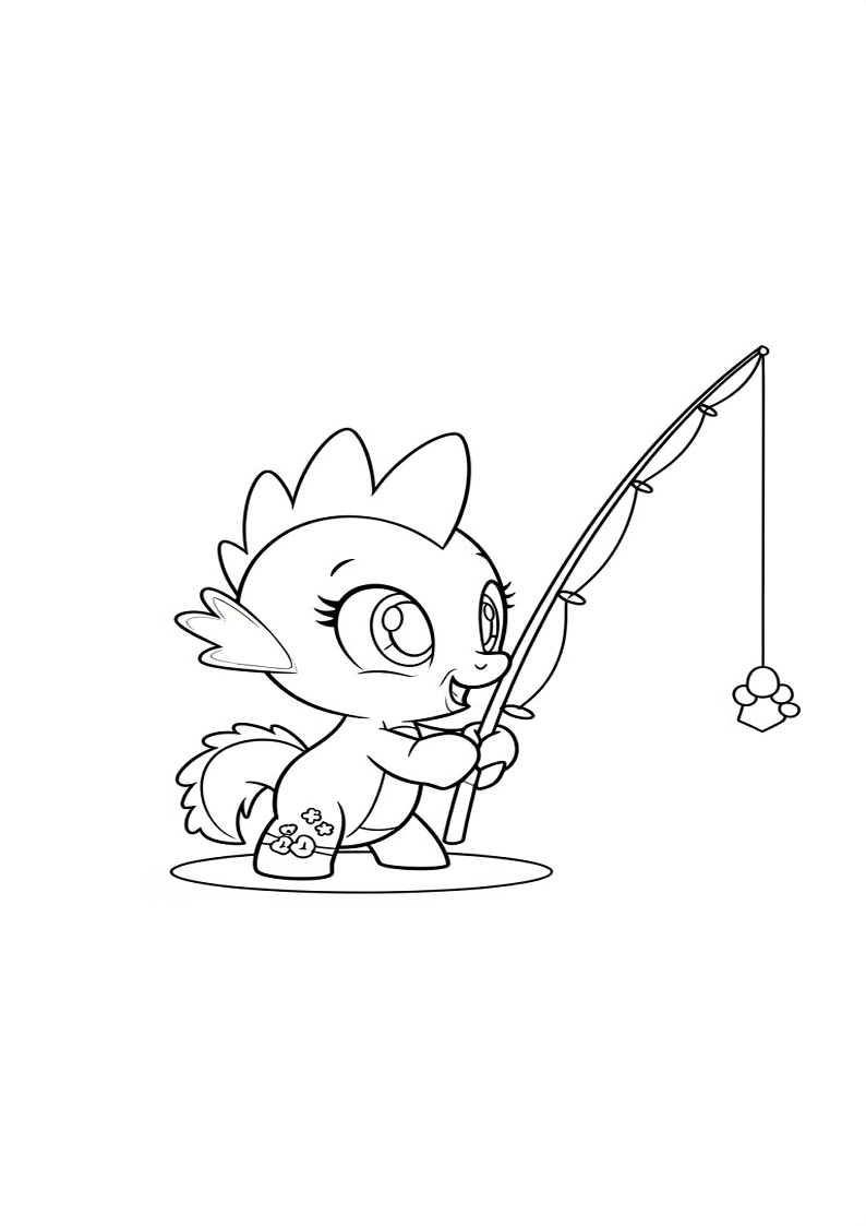 Free Printable Spike My Little Pony Coloring Pages 156