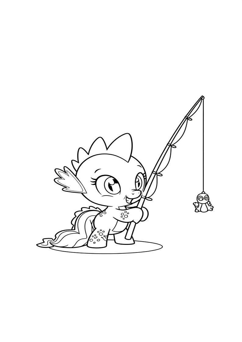 Free Printable Spike My Little Pony Coloring Pages 157