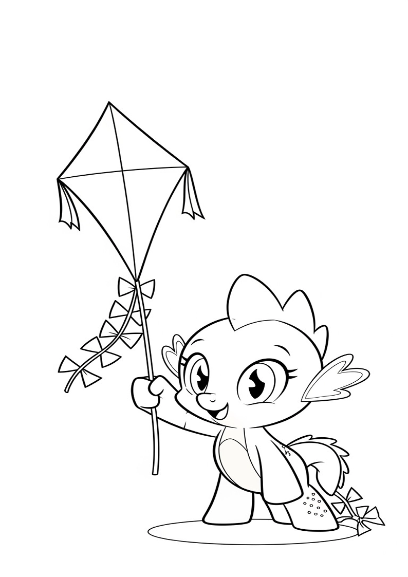 Free Printable Spike My Little Pony Coloring Pages 163