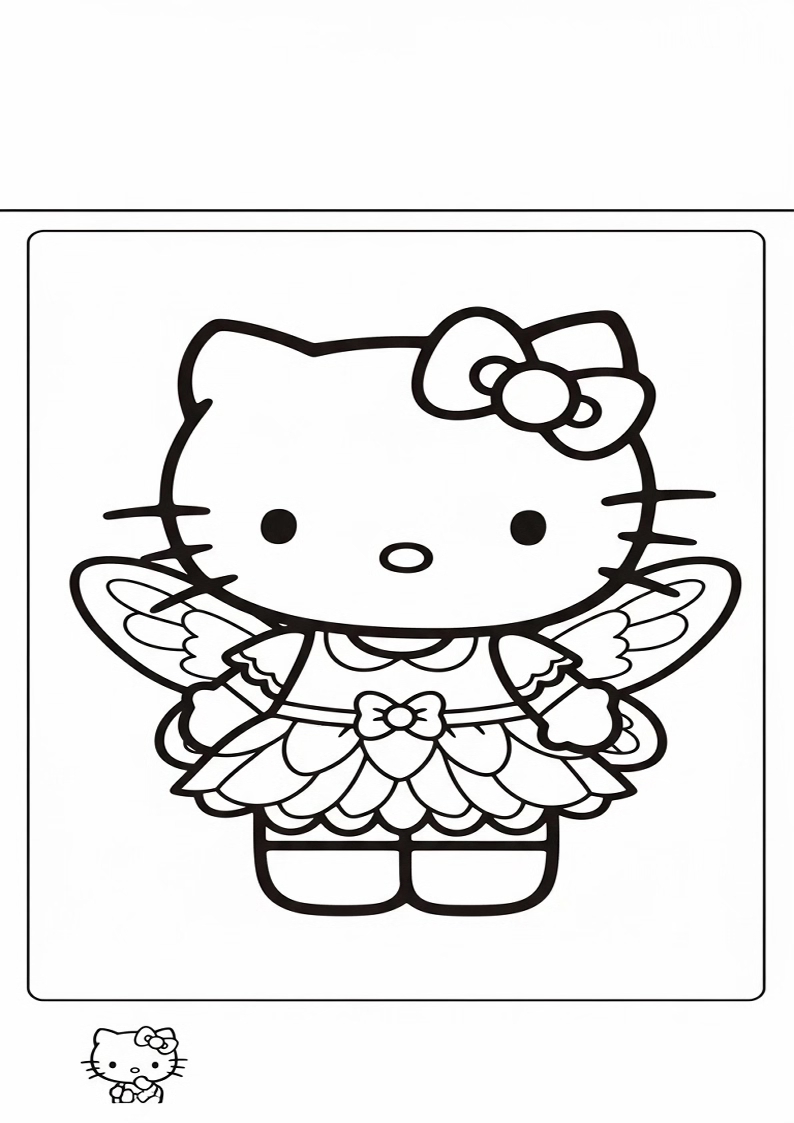 Hello Kitty - Coloring Page 328