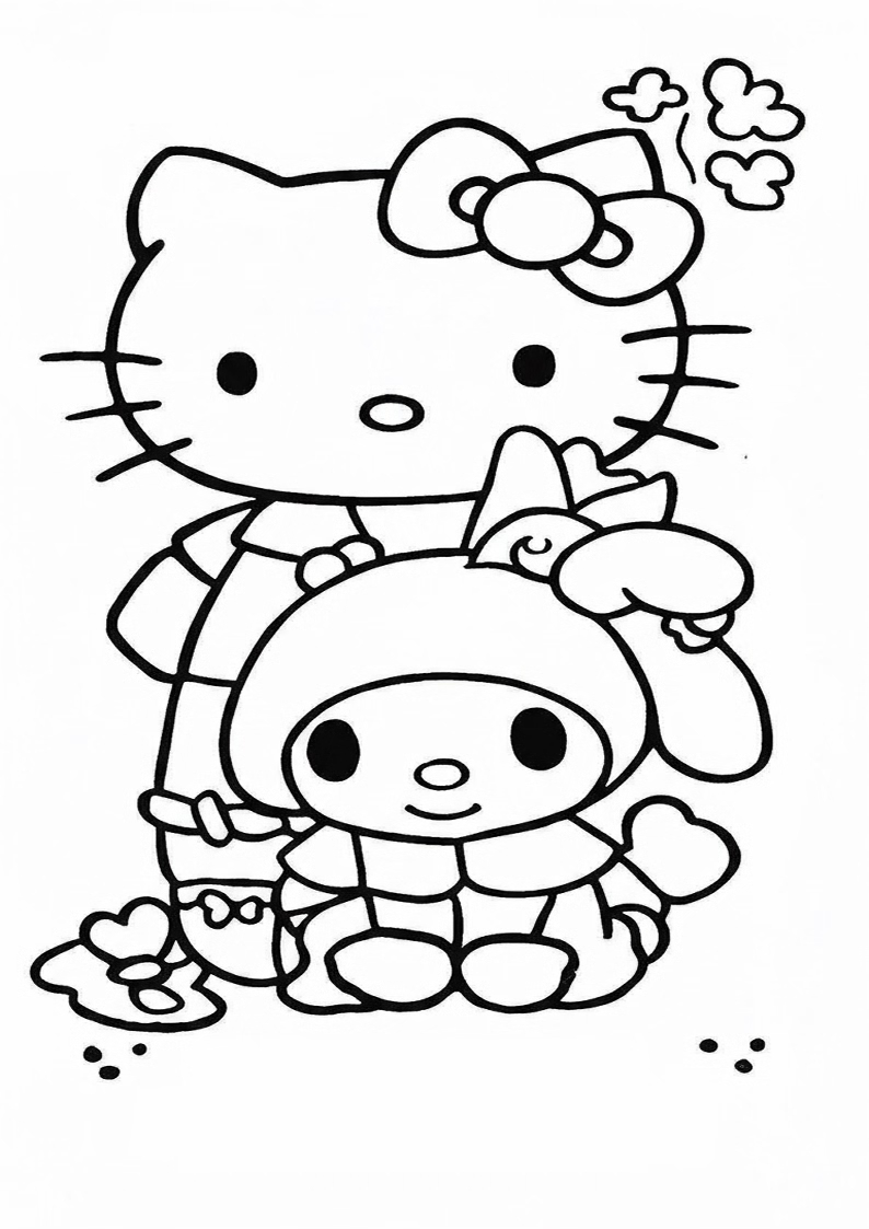 Hello Kitty - Coloring Page 327