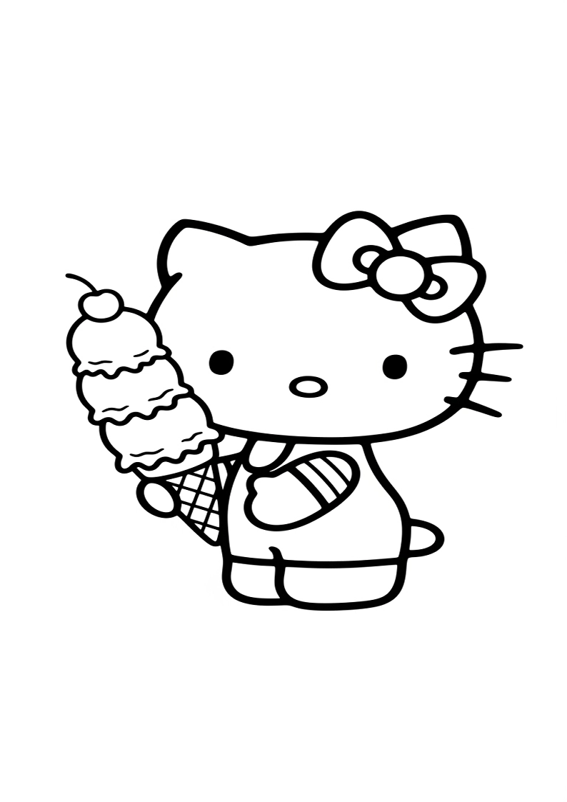 Hello Kitty - Coloring Page 229
