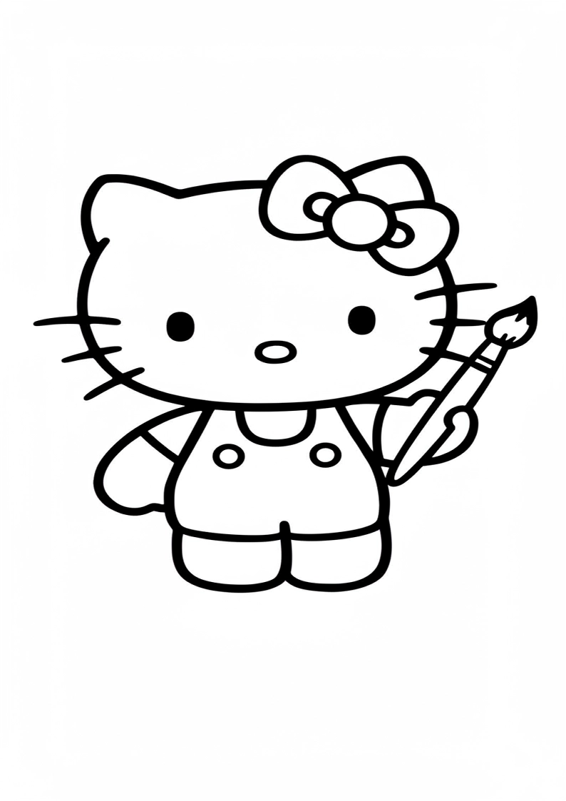 Hello Kitty - Coloring Page 228