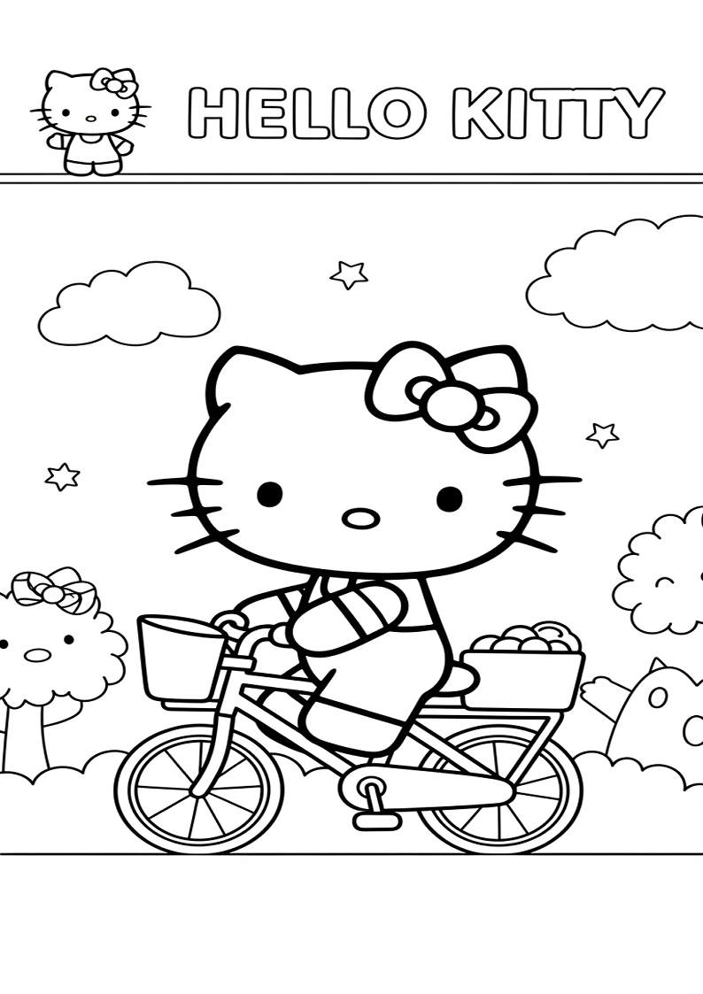 Hello Kitty - Coloring Page 227