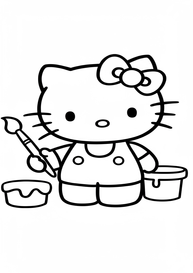 Hello Kitty - Coloring Page 226