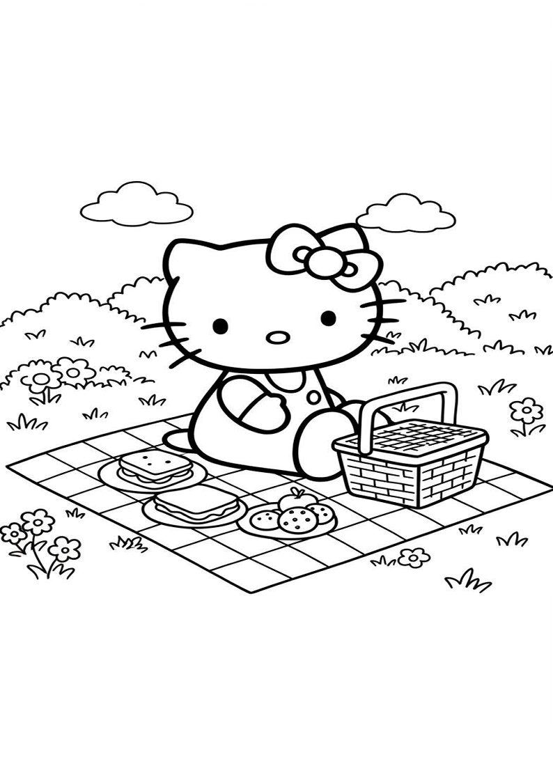 Hello Kitty - Coloring Page 224