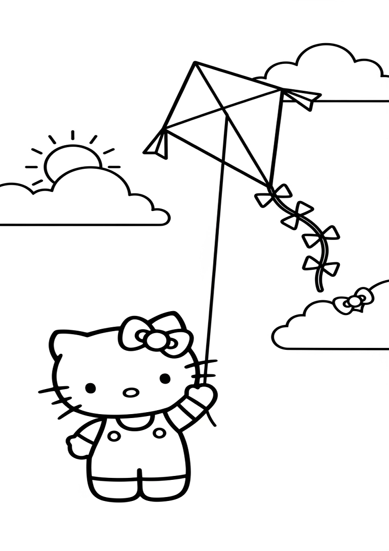 Hello Kitty - Coloring Page 223