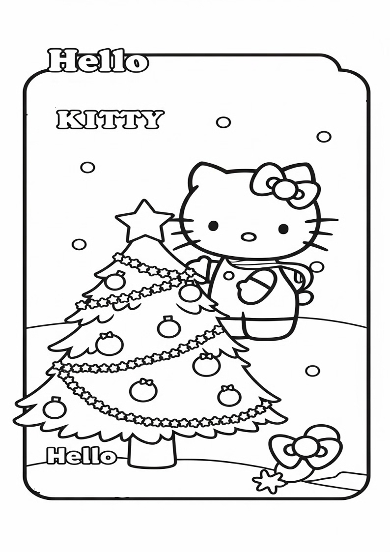 Hello Kitty - Coloring Page 326