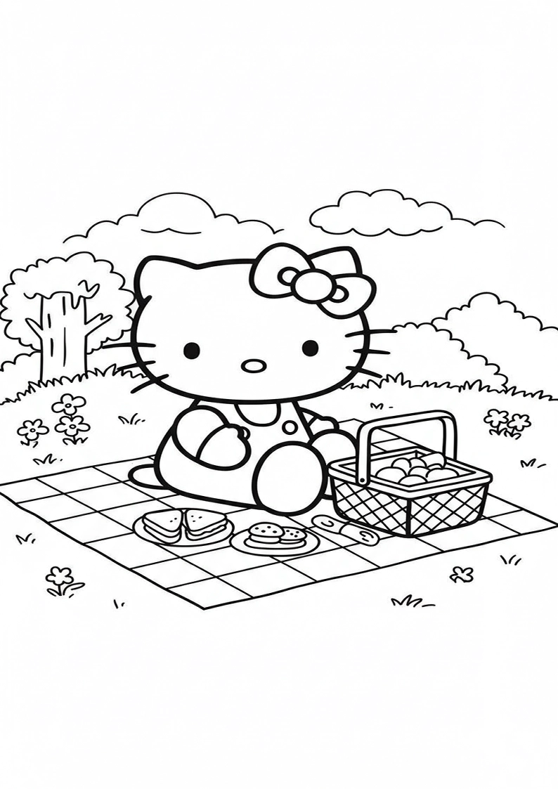 Hello Kitty - Coloring Page 221