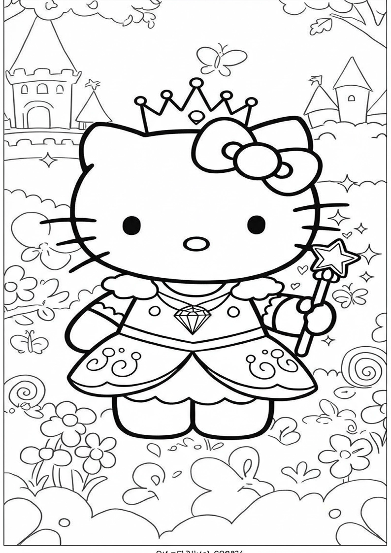 Hello Kitty - Coloring Page 237