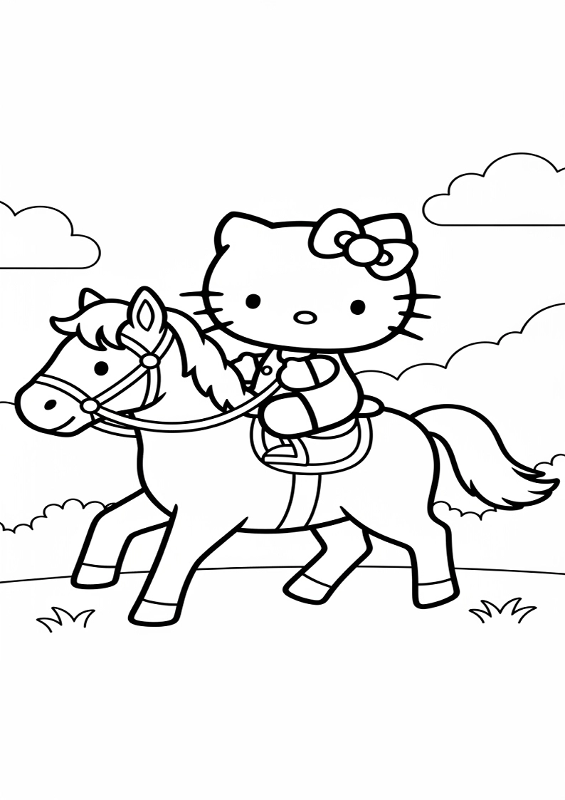 Hello Kitty - Coloring Page 220