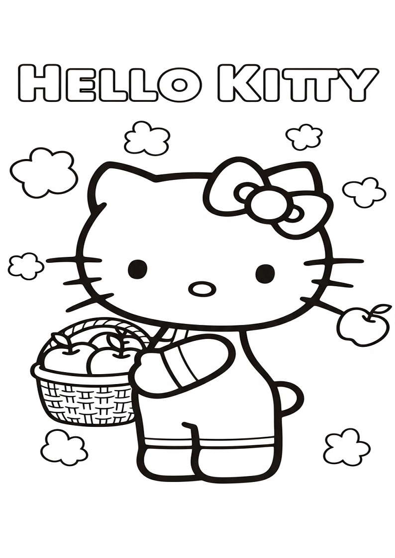 Hello Kitty - Coloring Page 219