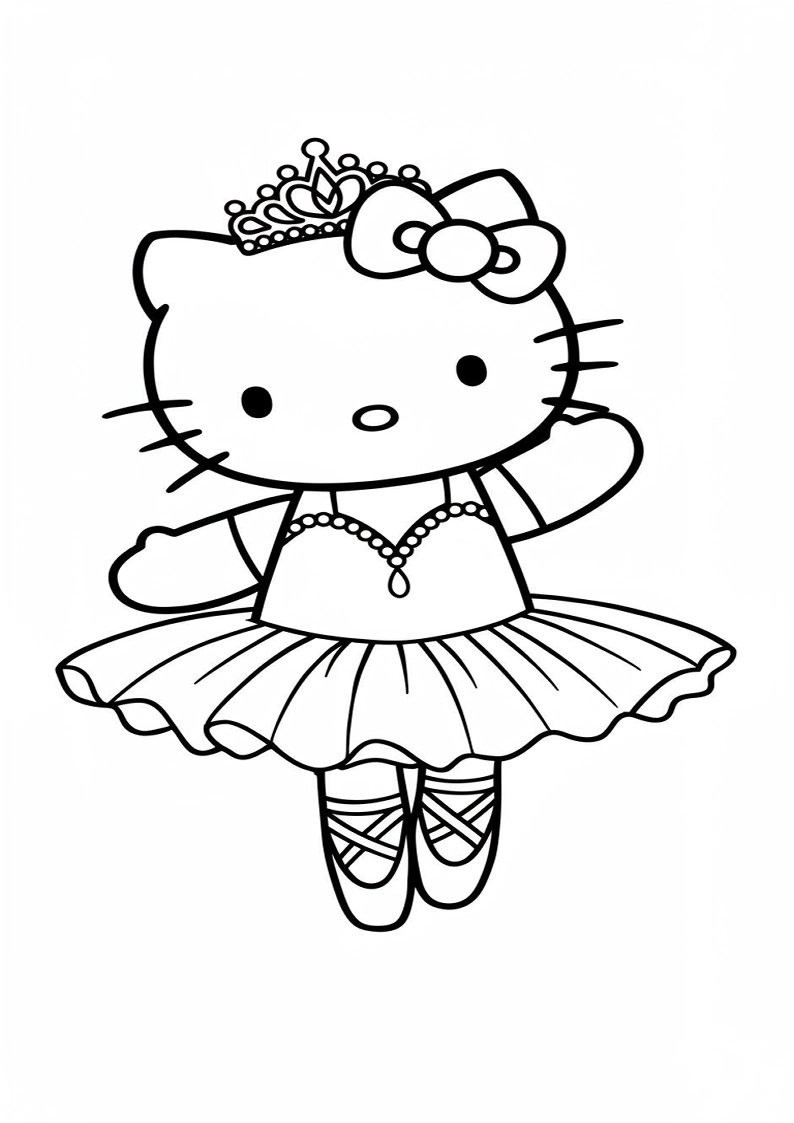 Hello Kitty - Coloring Page 218