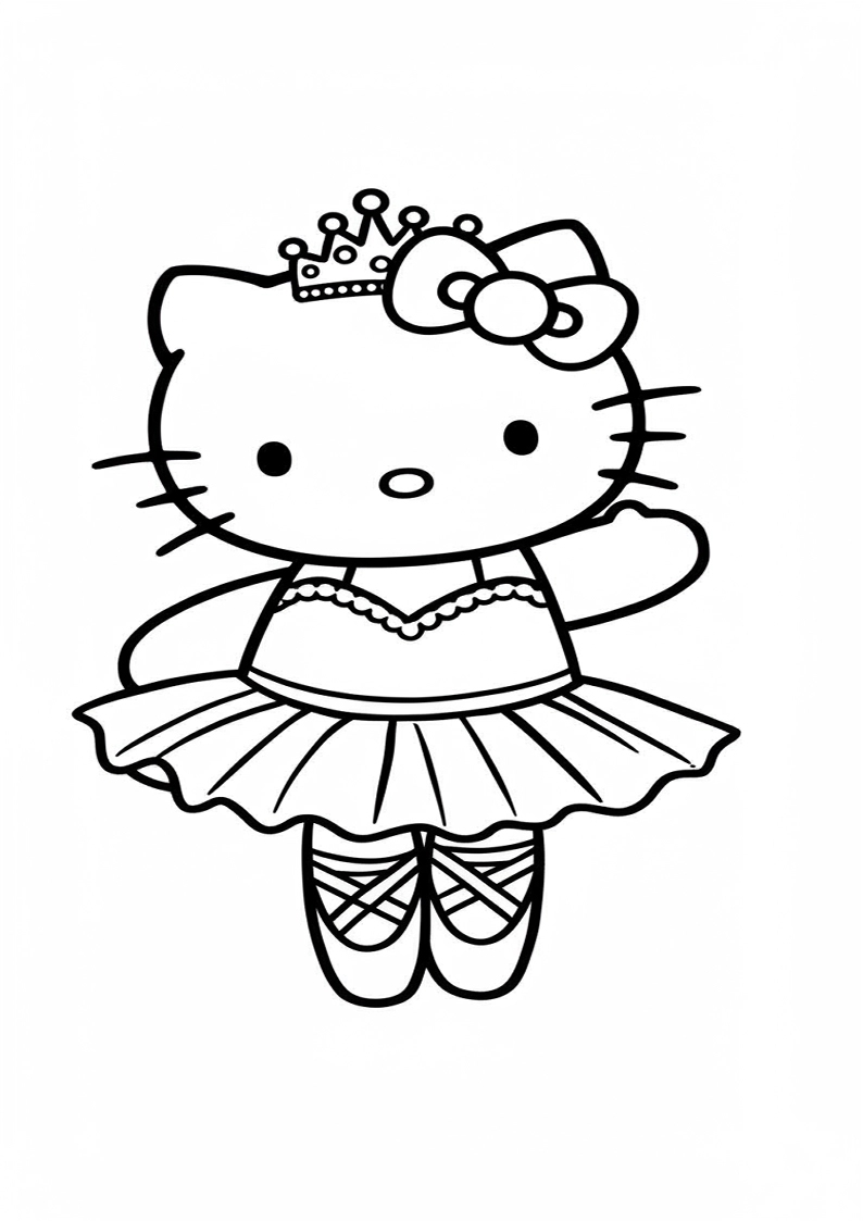 Hello Kitty - Coloring Page 214