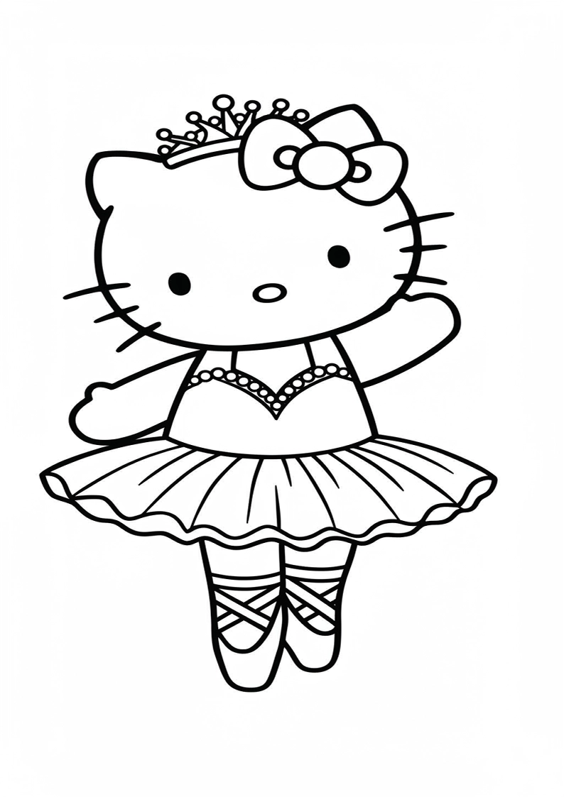 Hello Kitty - Coloring Page 210