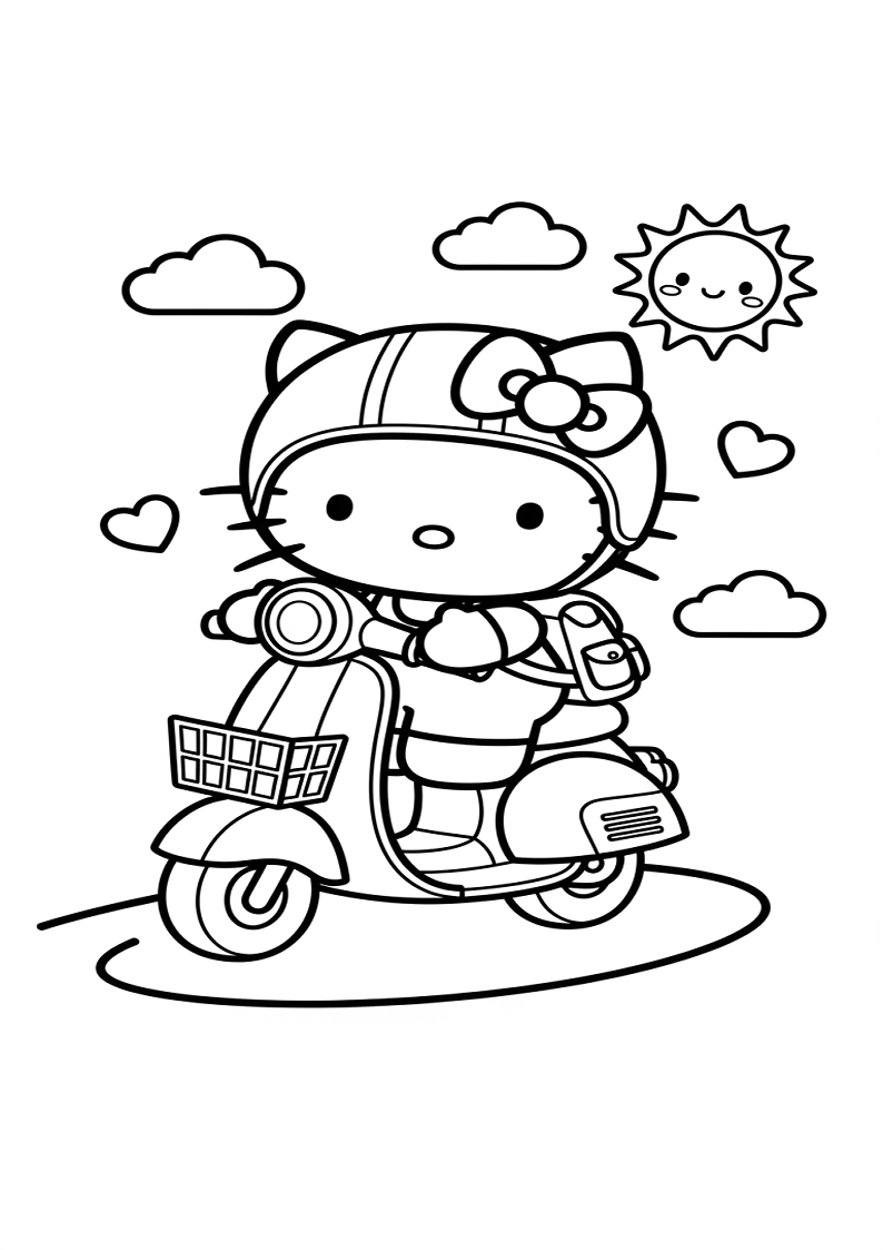 Hello Kitty - Coloring Page 209