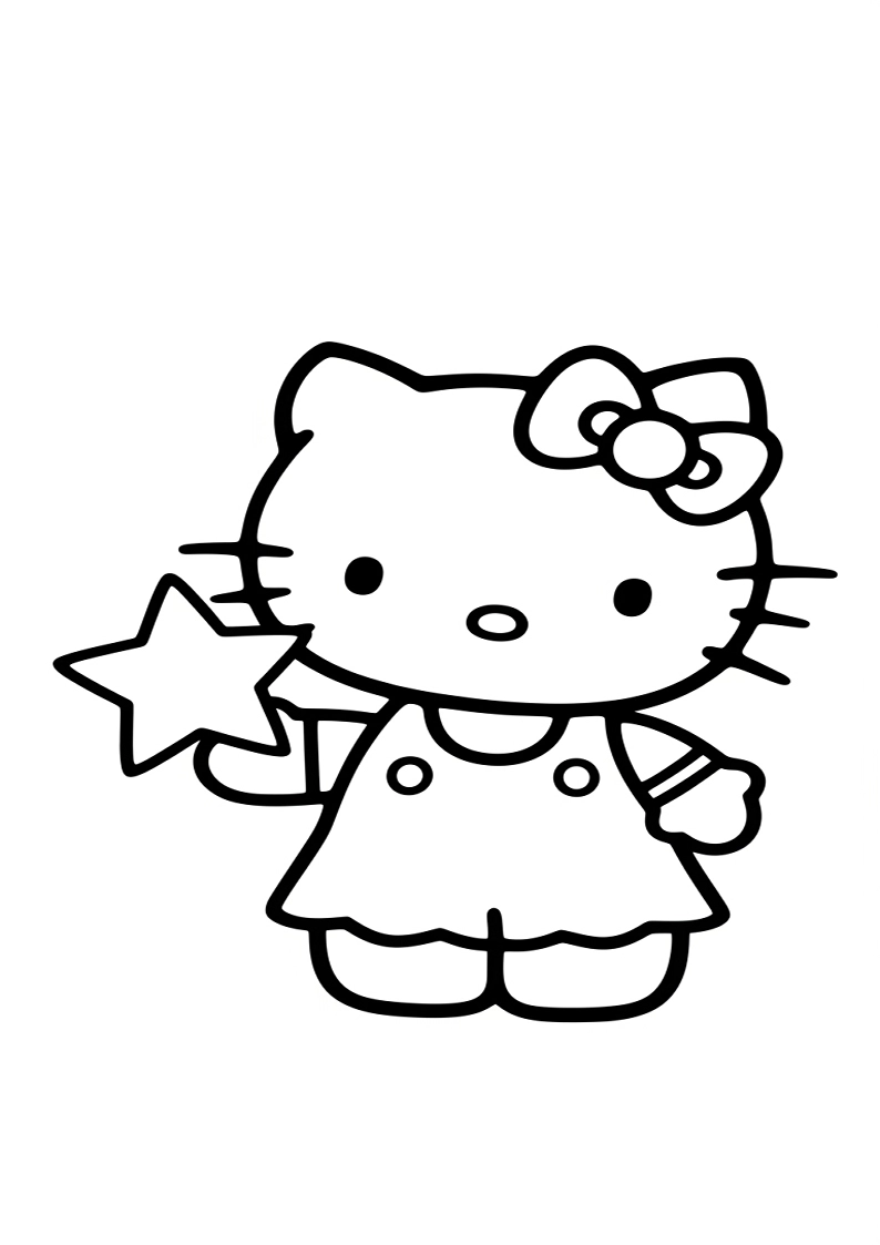 Hello Kitty - Coloring Page 207