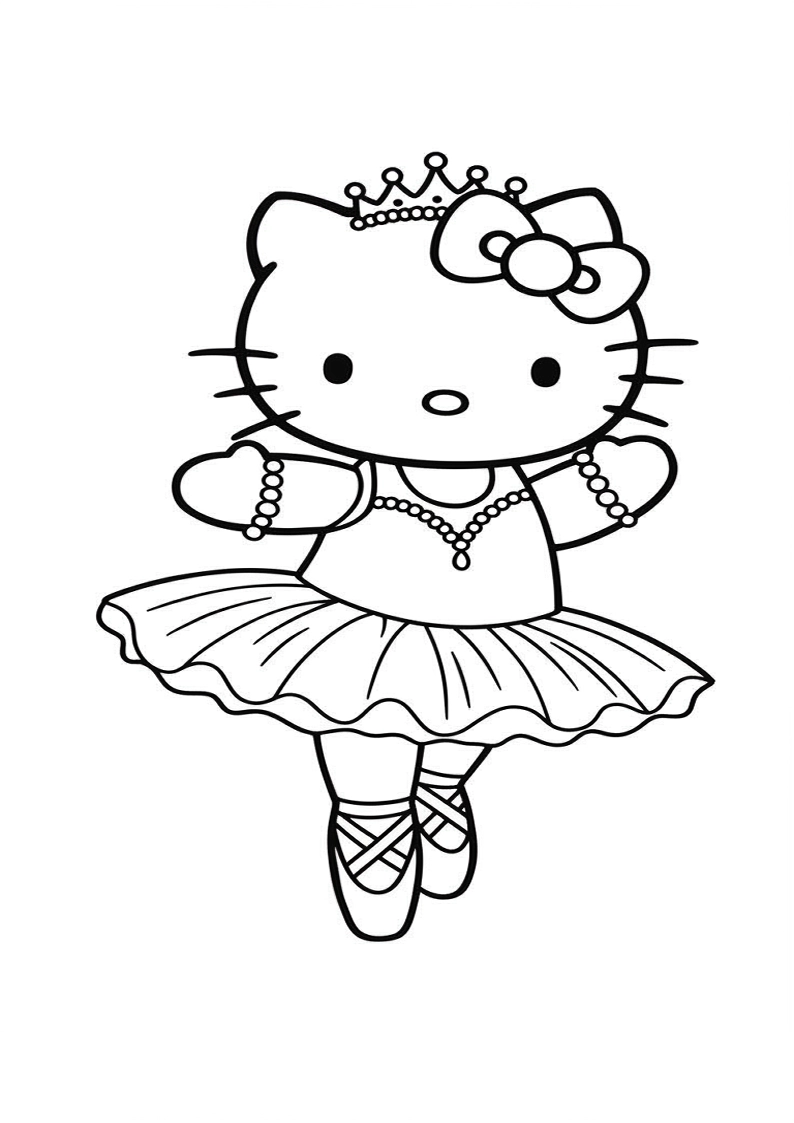 Hello Kitty - Coloring Page 206