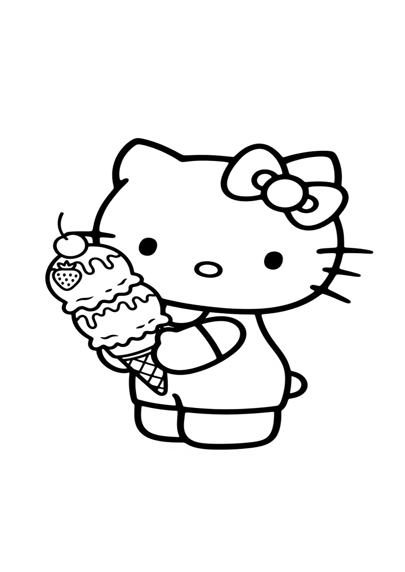 Hello Kitty - Coloring Page 205