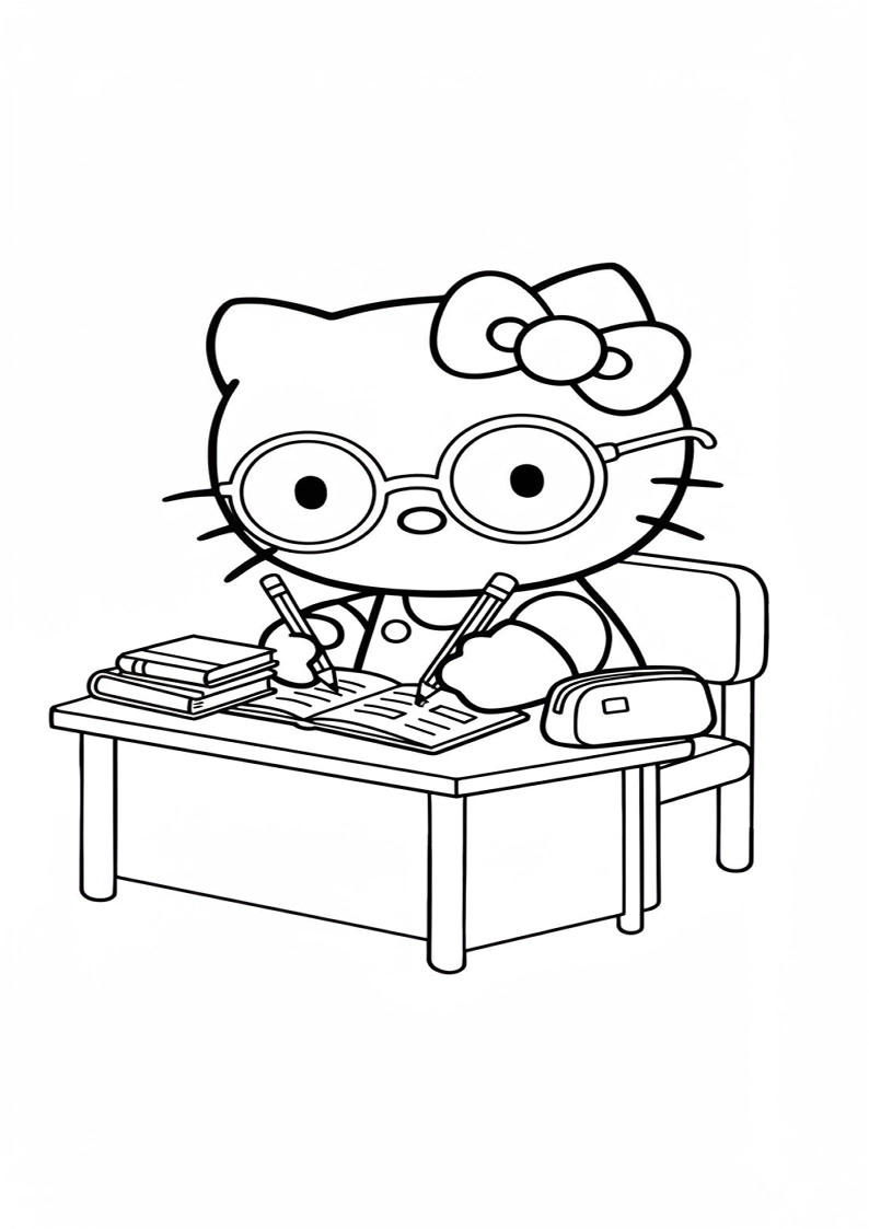 Hello Kitty - Coloring Page 204