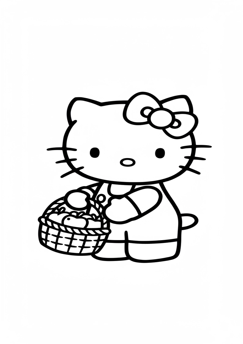 Hello Kitty - Coloring Page 202