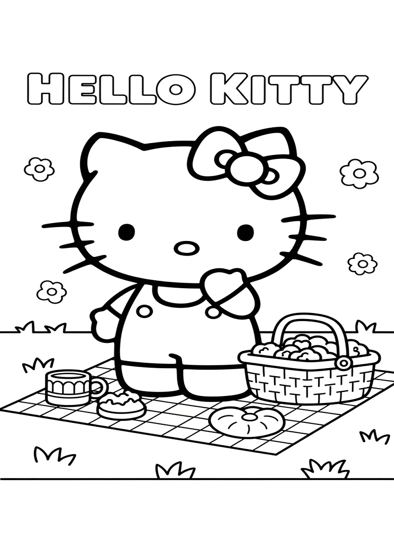 Hello Kitty - Coloring Page 201