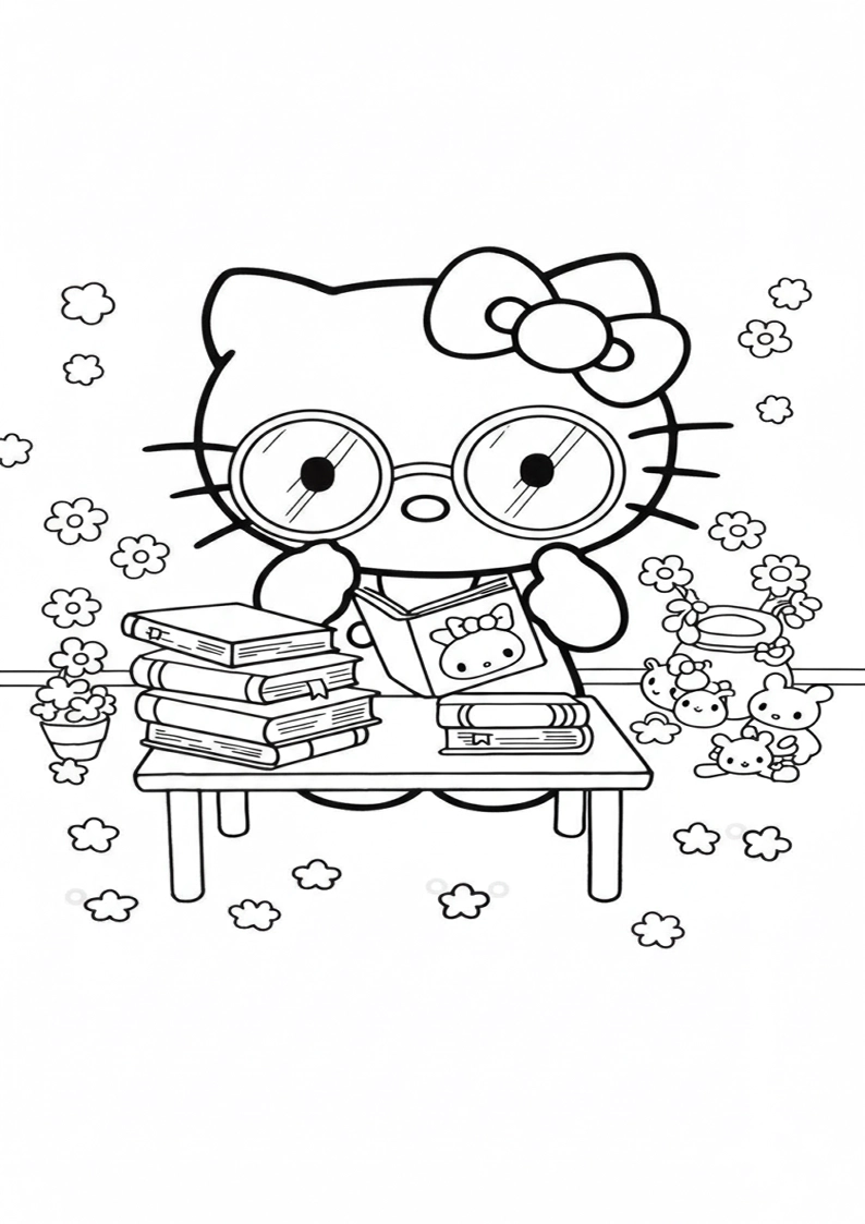 Hello Kitty - Coloring Page 200
