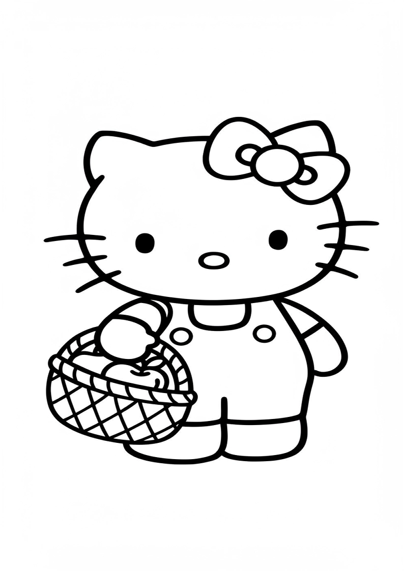 Hello Kitty - Coloring Page 198