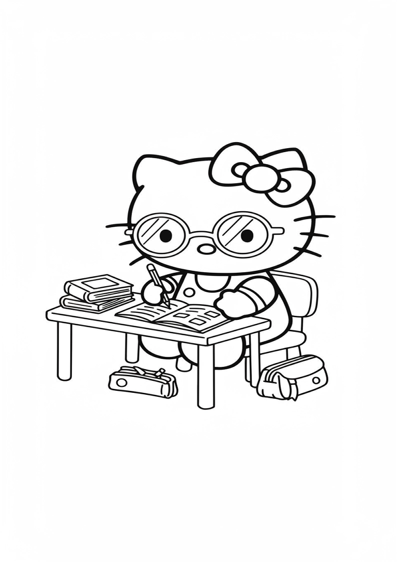 Hello Kitty - Coloring Page 196