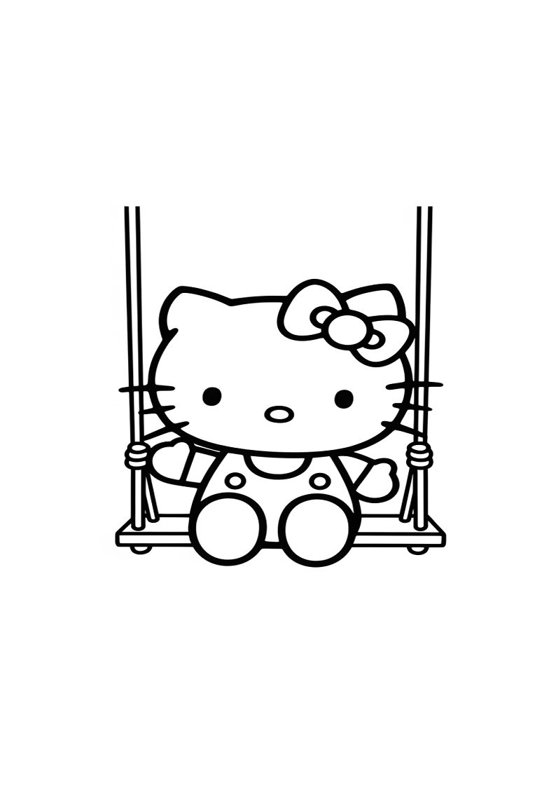 Hello Kitty - Coloring Page 195