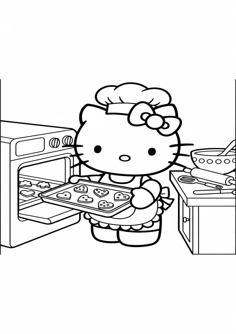 Hello Kitty - Coloring Page 189