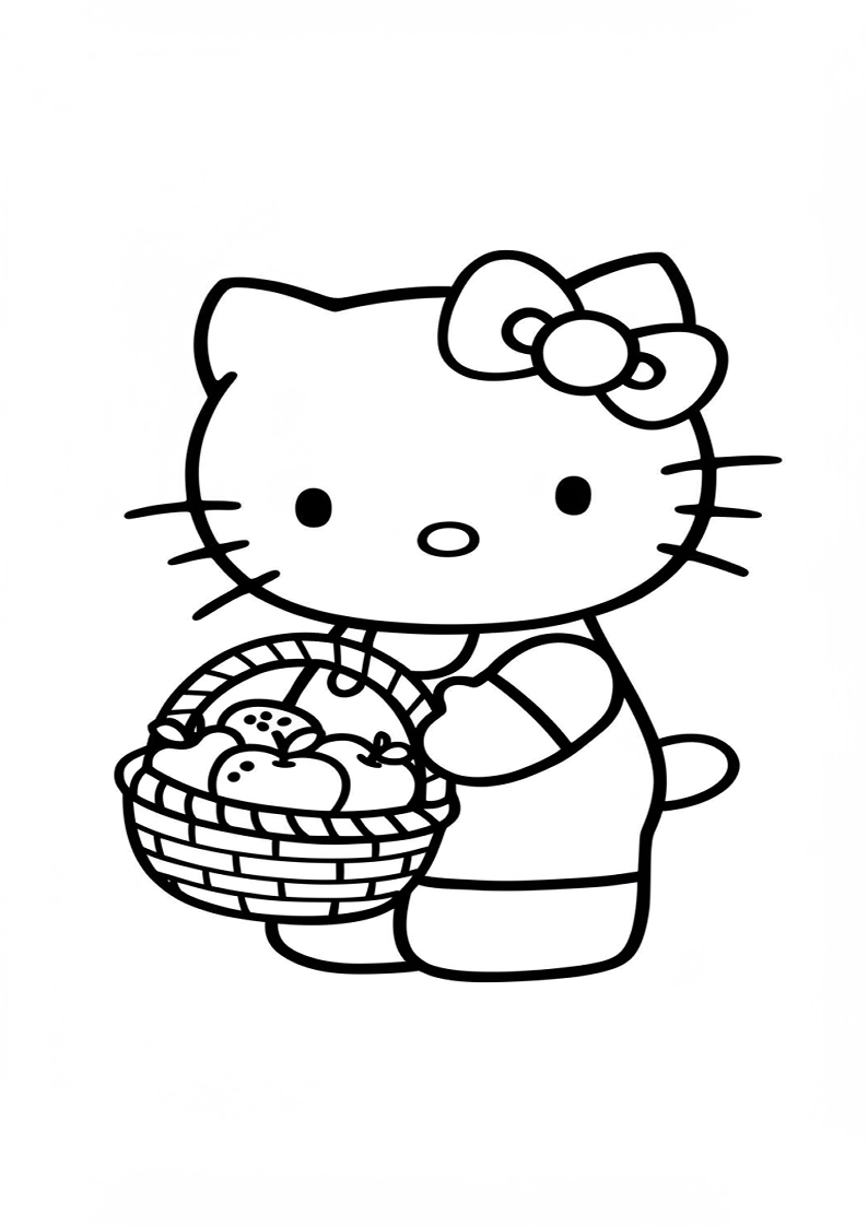 Hello Kitty - Coloring Page 188