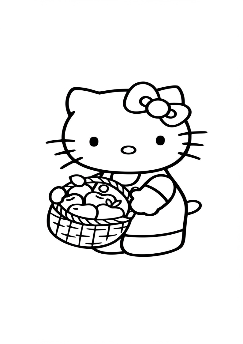 Hello Kitty - Coloring Page 186