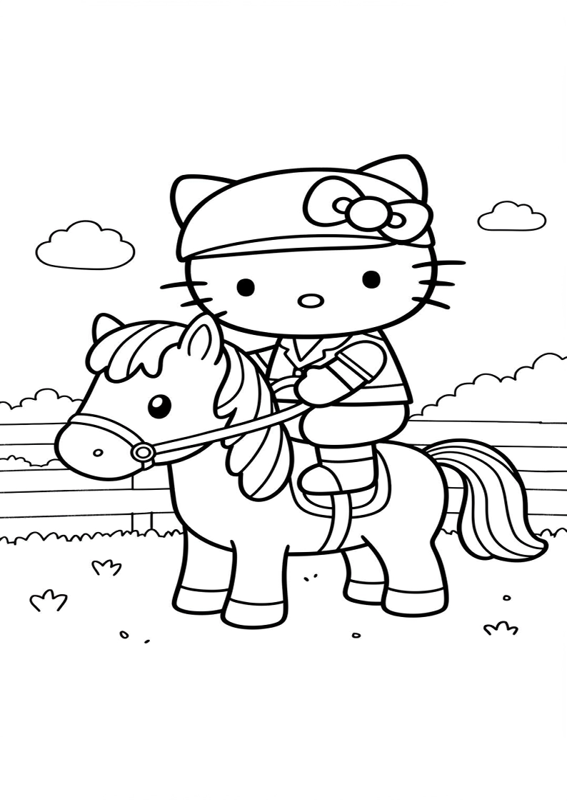 Hello Kitty - Coloring Page 178