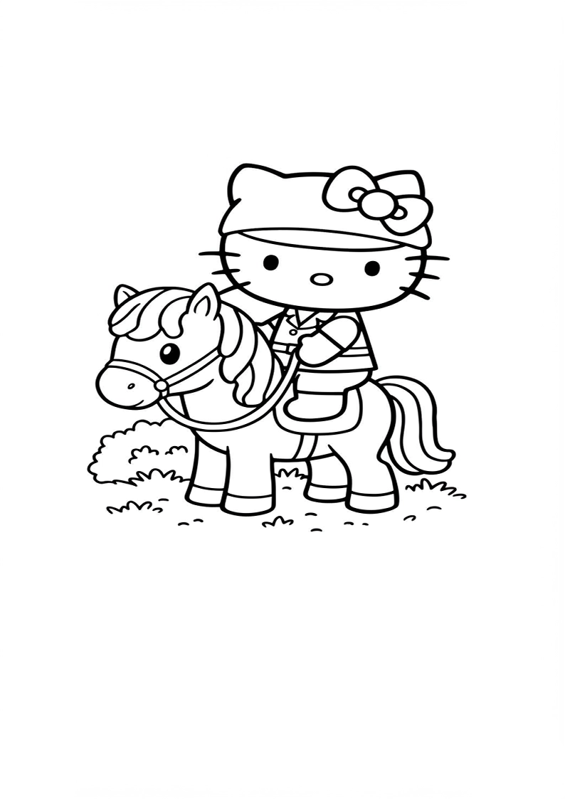 Hello Kitty - Coloring Page 177