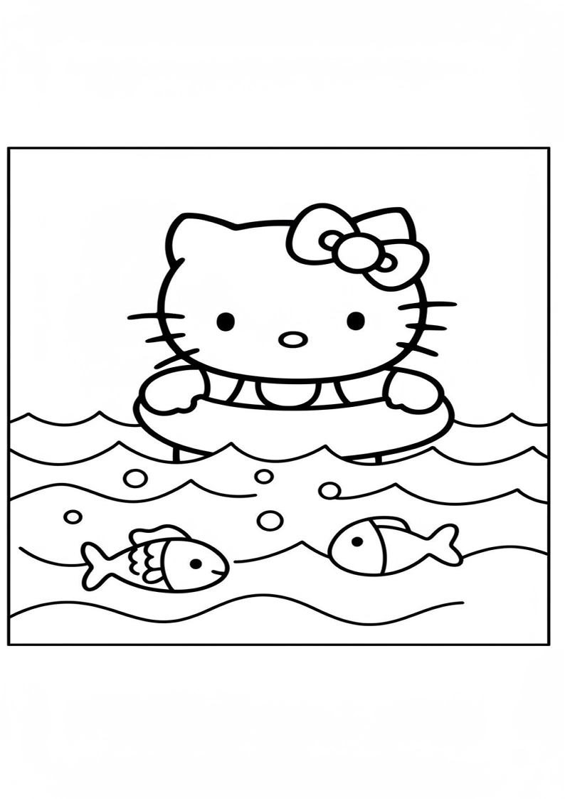 Hello Kitty - Coloring Page 176