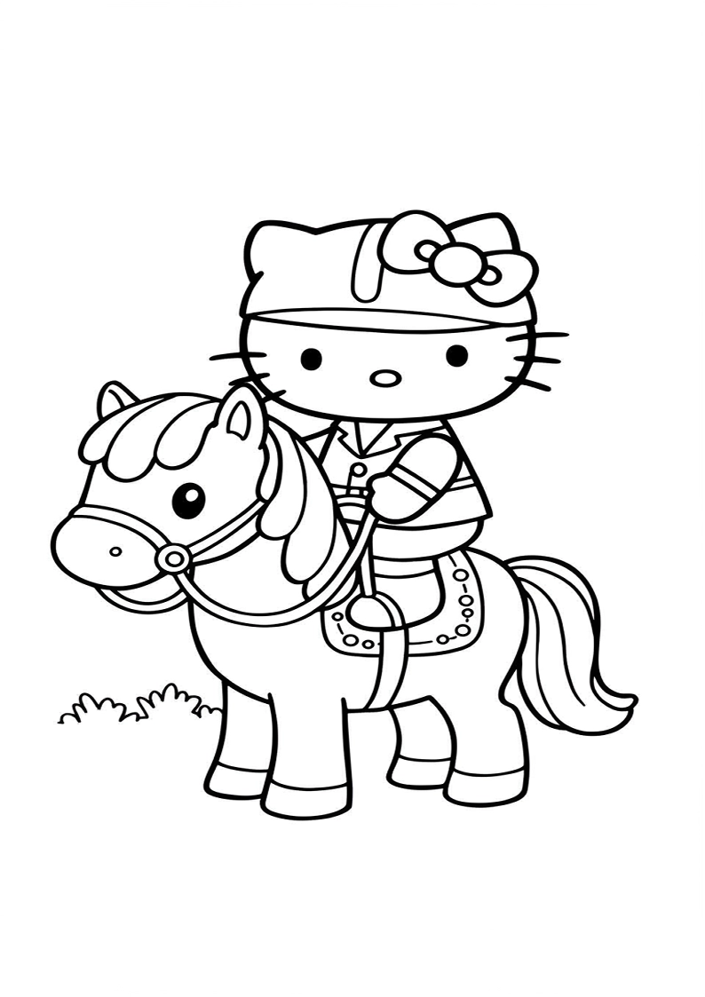 Hello Kitty - Coloring Page 174