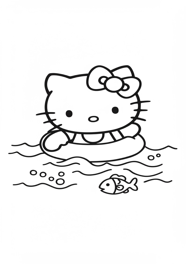 Hello Kitty - Coloring Page 172