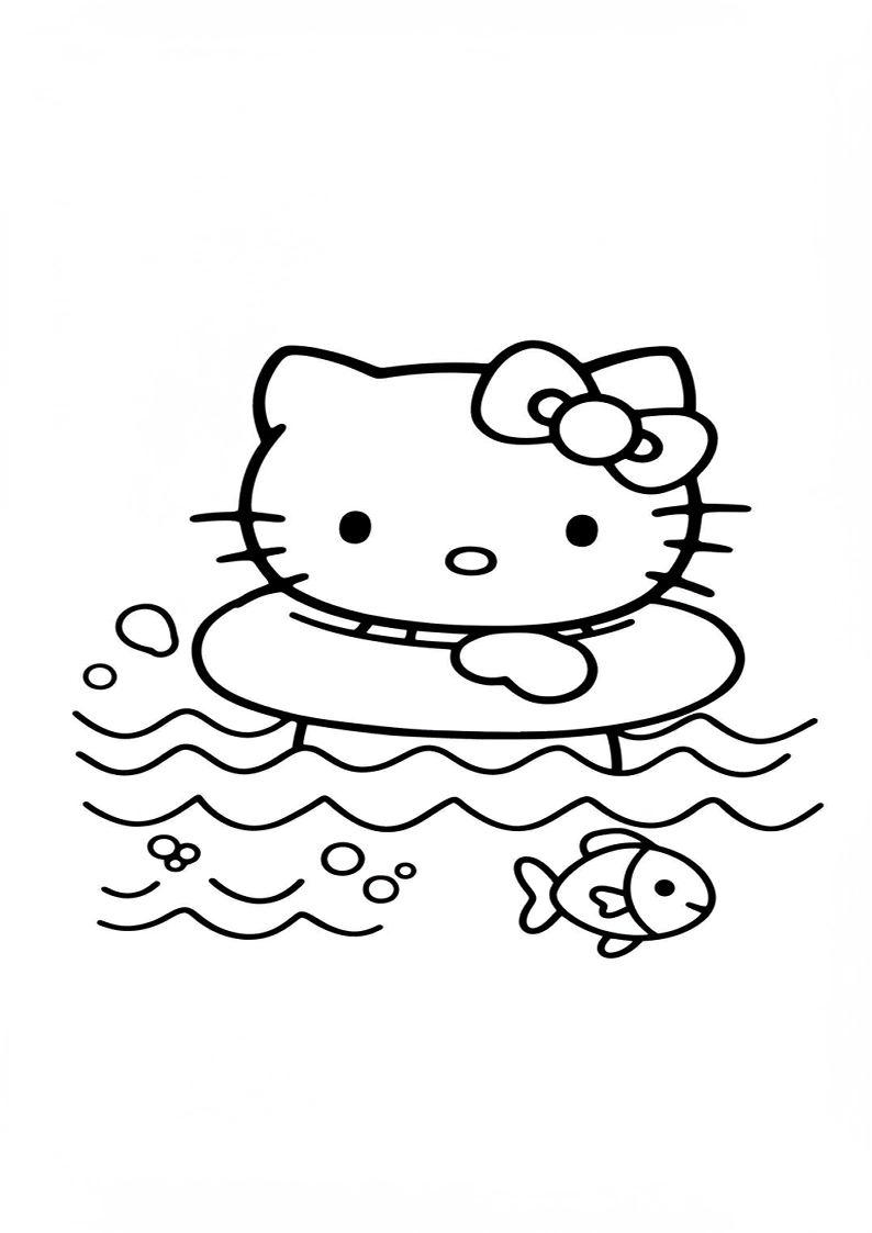 Hello Kitty - Coloring Page 171