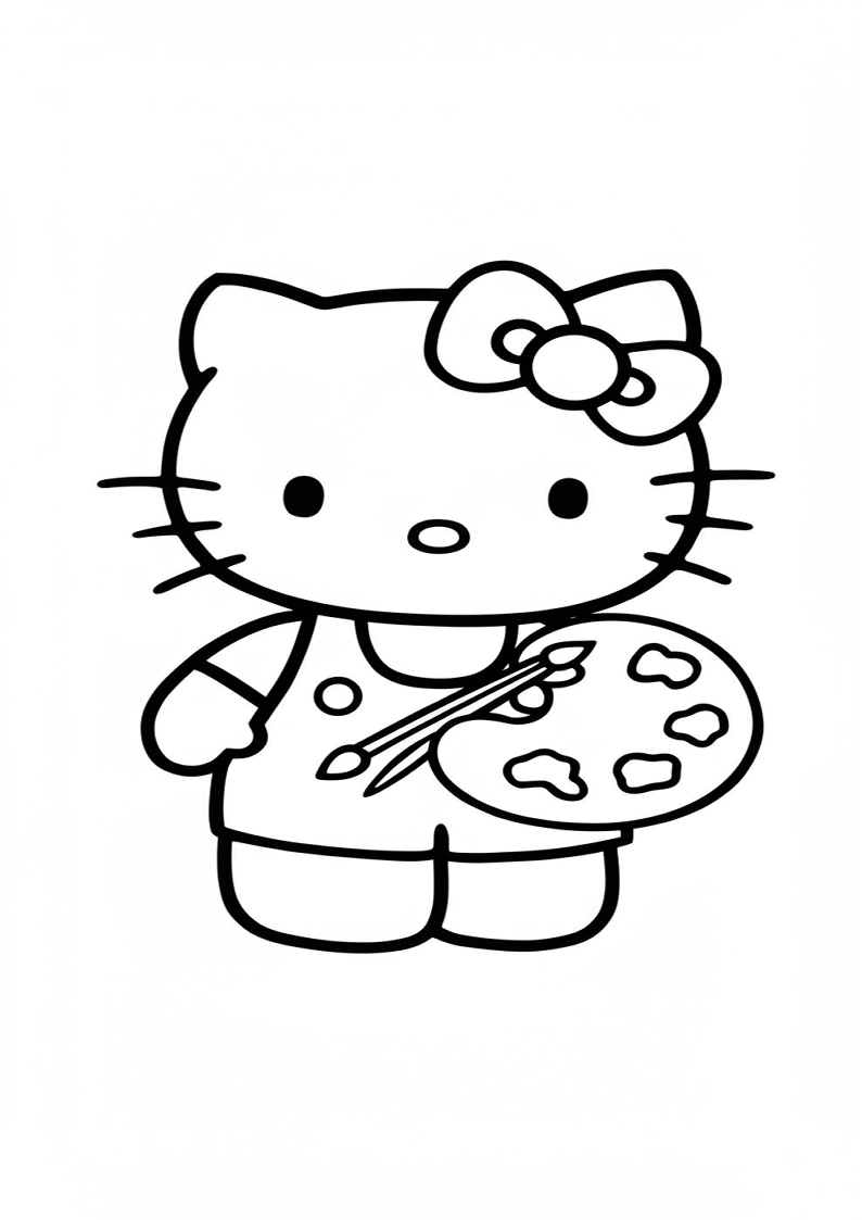 Hello Kitty - Coloring Page 170