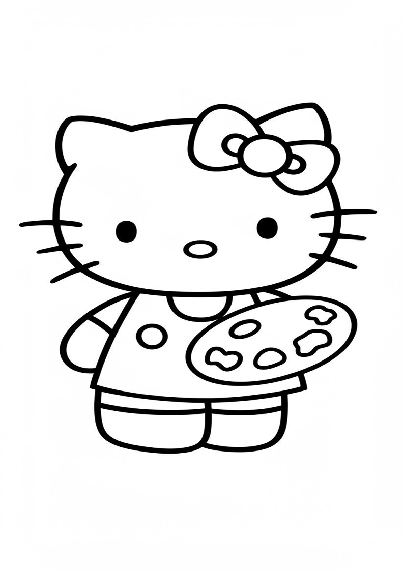 Hello Kitty - Coloring Page 169