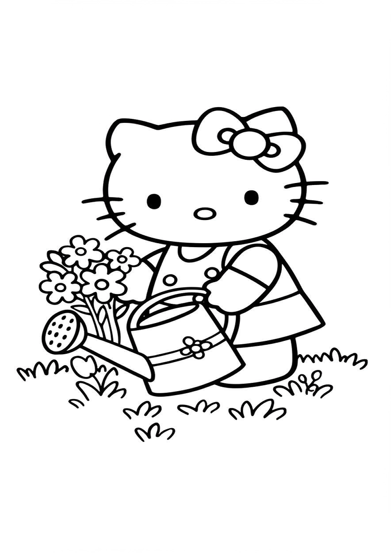 Hello Kitty - Coloring Page 167