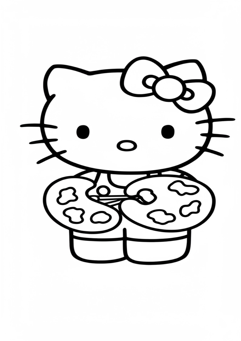 Hello Kitty - Coloring Page 166