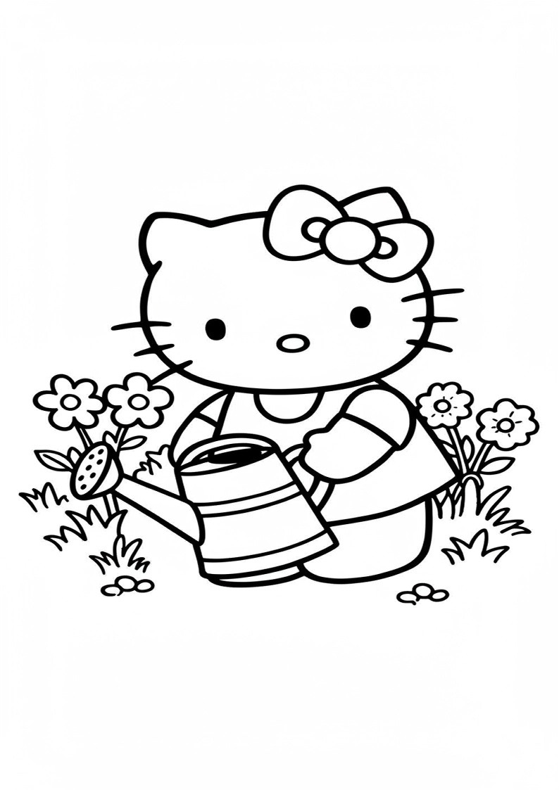 Hello Kitty - Coloring Page 161