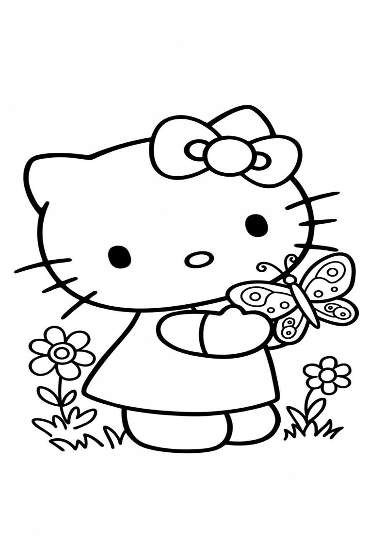 Hello Kitty - Coloring Page 157